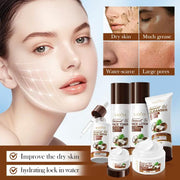 SADOER Moisturizing & Hydrating Coconut Oil 6-Piece Skin Care Set by Poppy Gifts