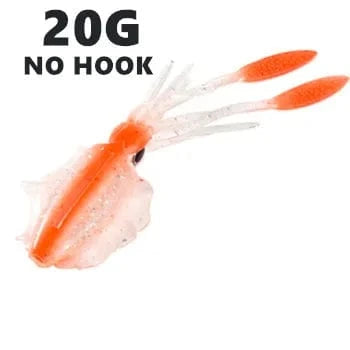 SUNMILE Fishing Soft Squid Lure 20g/60g/80g/100g/120g/150g Luminous/UV Squid Jig Fishing Lures For Sea Fishing Wobbler Bait - Action Outdoors Kiwi