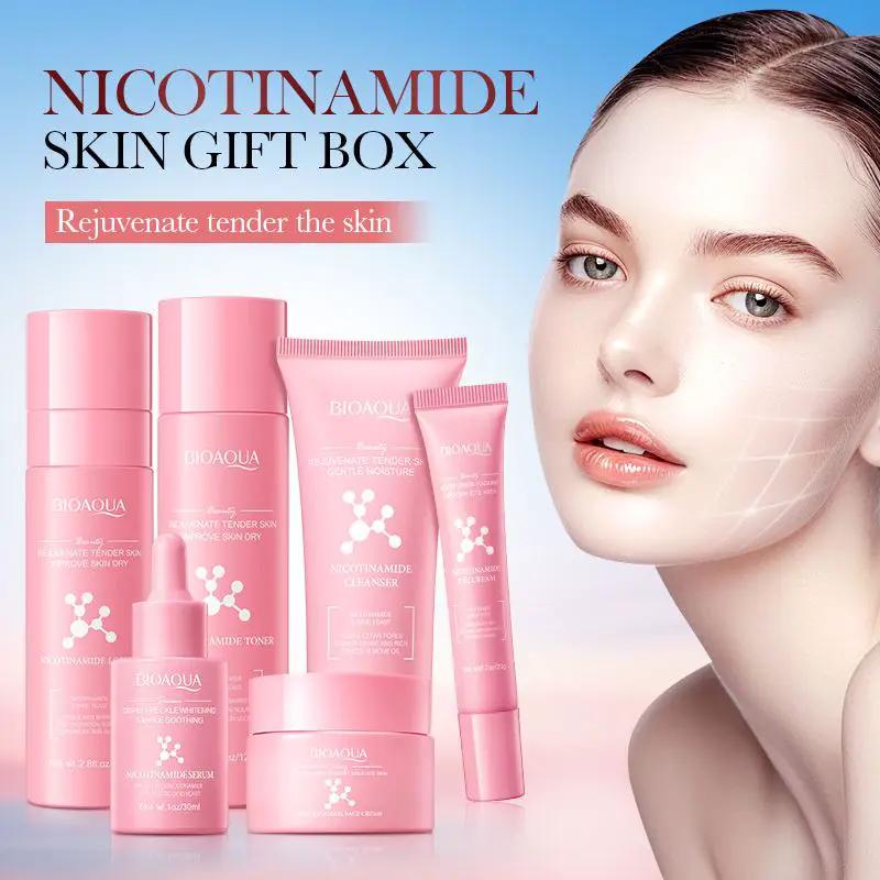 BIOAQUA Nicotinamide Moisturizing 6-piece Skin Care Set by Poppy Gifts