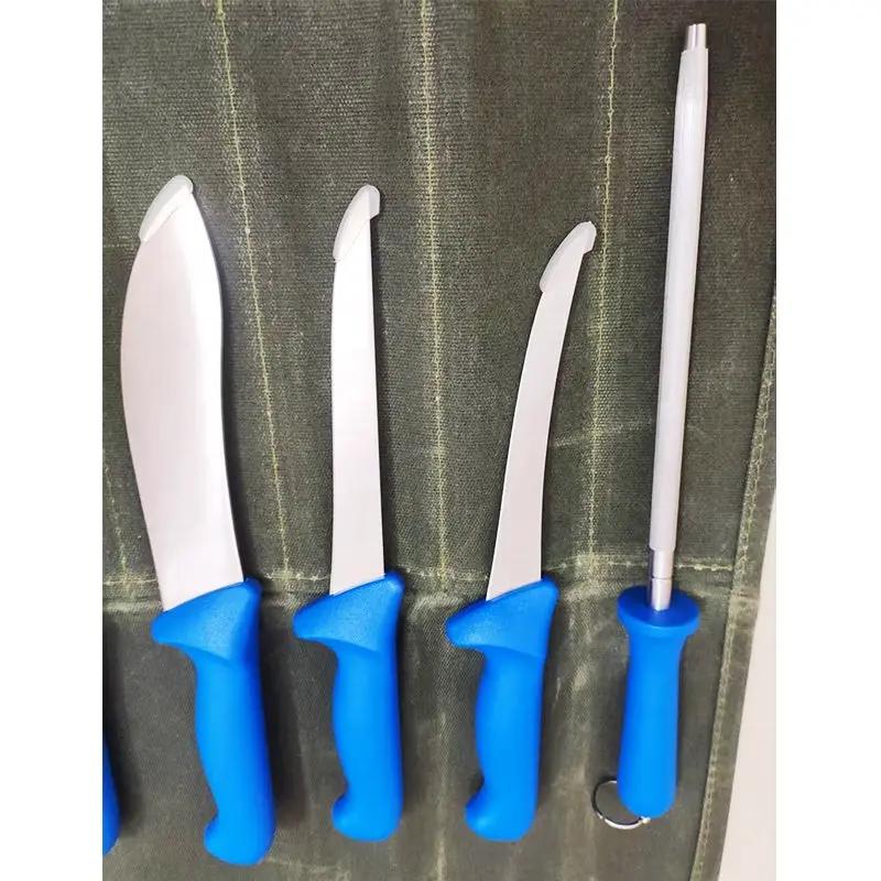 7-Piece Butcher's Knife Set — 5Cr15MoV Steel | Canvas Roll Bag Included by Mead's Supply & Equipment Outfitters limited