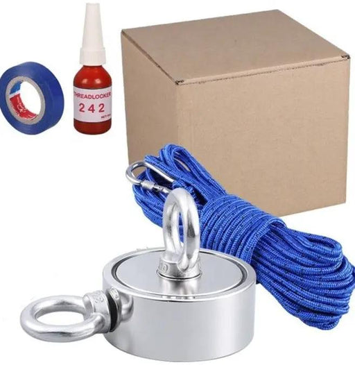 400kG 94mm Neodymium Magnet Fishing Packaged Set by NZ Diver