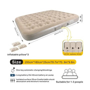 ECOTREK BED ECOTREK Inflatable Air Mattress 25cm High with Built-in Pump – Camping Air Bed Queen / King LX9472 ECOTREK Inflatable Air Mattress 25cm High with Built-in Pump – Camping Air Bed Queen / King LX9472
