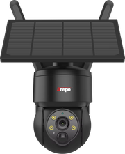 Anspo WIFI SOLAR security camera wireless free batteries and 64GB card Black by Kiwi Grab