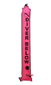 Dive Safety 120cm Surface Marker Buoy Pink by NZ Diver
