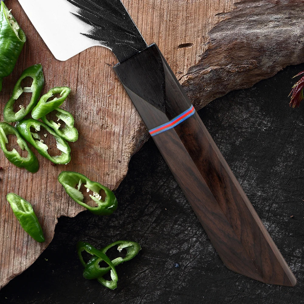 XITUO High Carbon Kitchen Knives Handmade Forged Japanese Sharp Chef Knife Set Cleaver Kiritsuke Santoku Utility Paring Knife - Action Outdoors Kiwi