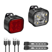 New Model :Rechargeable Bike Light Set - Front and Rear by NZ Diver