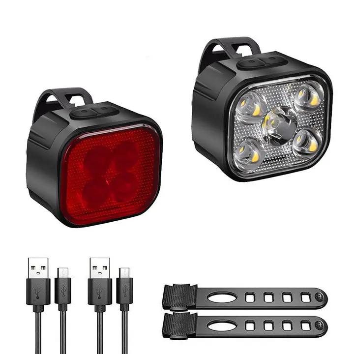 New Model :Rechargeable Bike Light Set - Front and Rear by NZ Diver