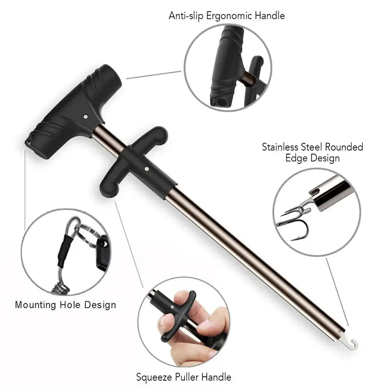 Portable Fishing Hook Remover with Squeeze Puller Handle by NZ Diver