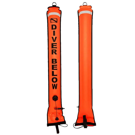 Dive Safety 120cm Surface Marker Buoy Orange by NZ Diver