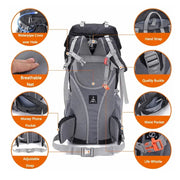 60L Camping Backpack – Ideal for Hiking, Climbing and Mountaineering ZYQS7146 by ECOTREK