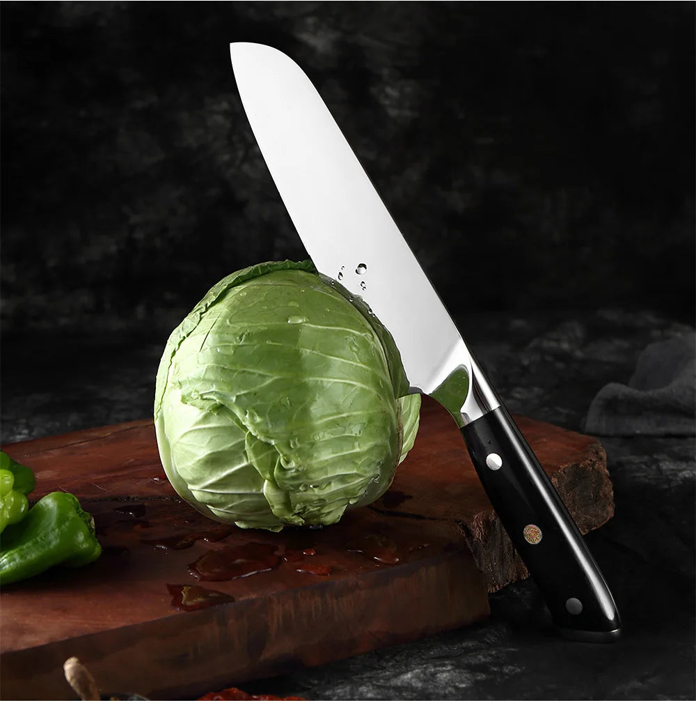 XITUO German Stainless Steel Kitchen Knife 1-7PCS Chef Knife Sharp Santoku Knife Cleaver Paring Knives Boning knife Cooking Tool - Action Outdoors Kiwi