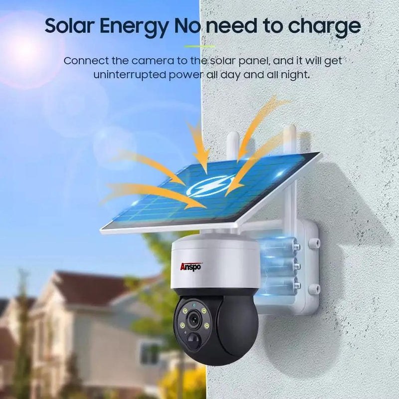 Kiwi Grab Kiwi Grab Anspo 4G SIM SOLAR security camera wireless free batteries and 64GB card White Anspo 4G SIM SOLAR security camera wireless free batteries and 64GB card White