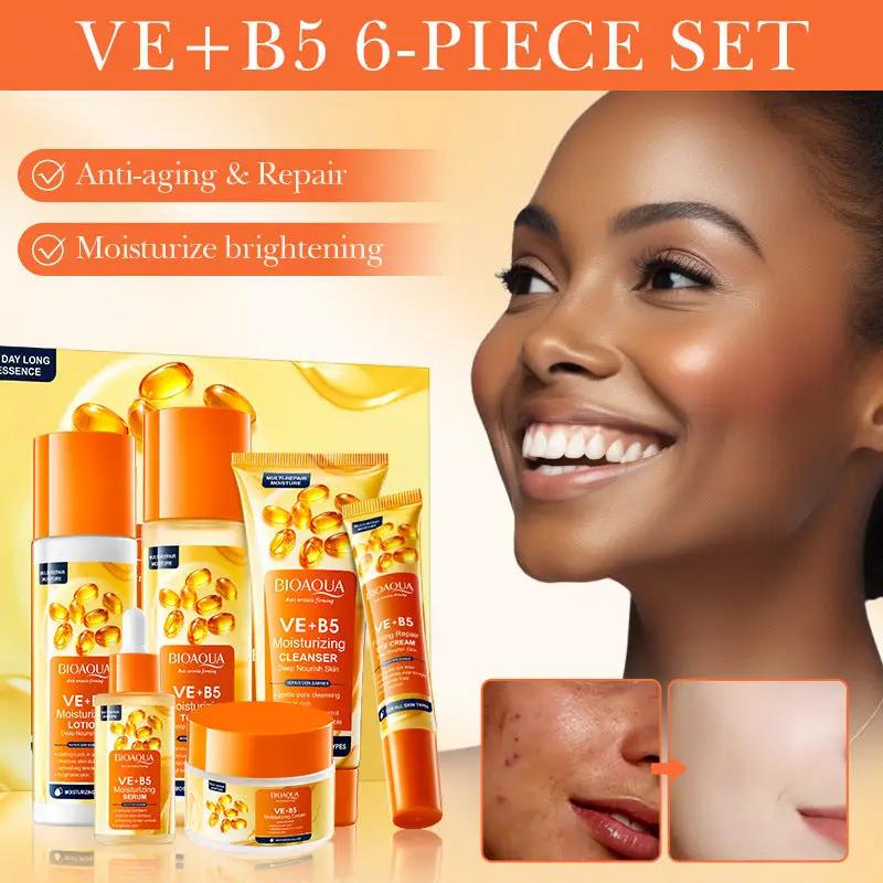 BIOAQUA VE + B5 Moisturizing & Hydrating 6 piece Skincare Gift Set by Poppy Gifts