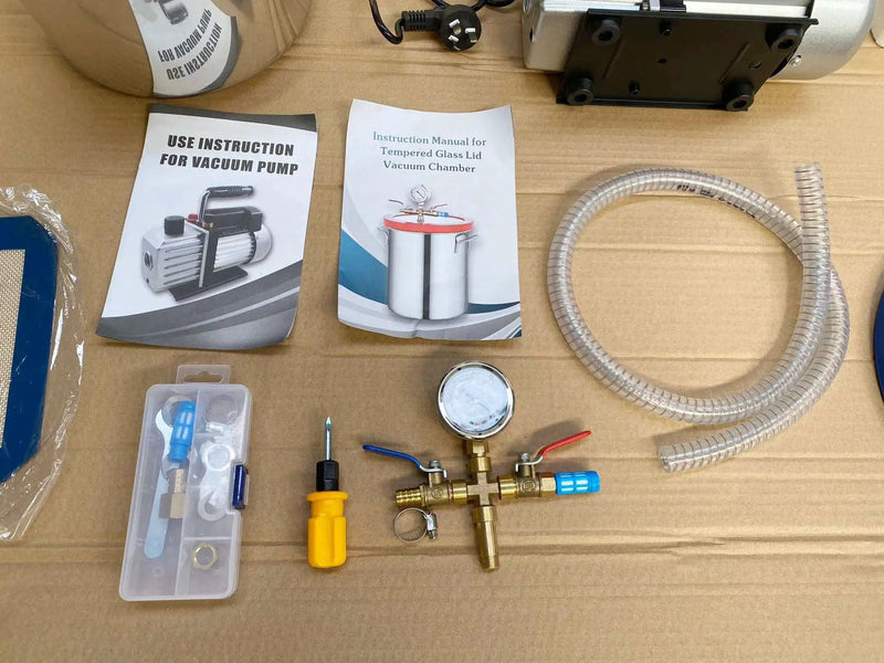 7L Degassing Vacuum Chamber Pump Remove Air/Bubble From Resin And Silicone Systems by Resin Art NZ