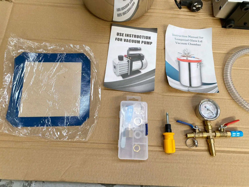 7L Degassing Vacuum Chamber Pump Remove Air/Bubble From Resin And Silicone Systems by Resin Art NZ