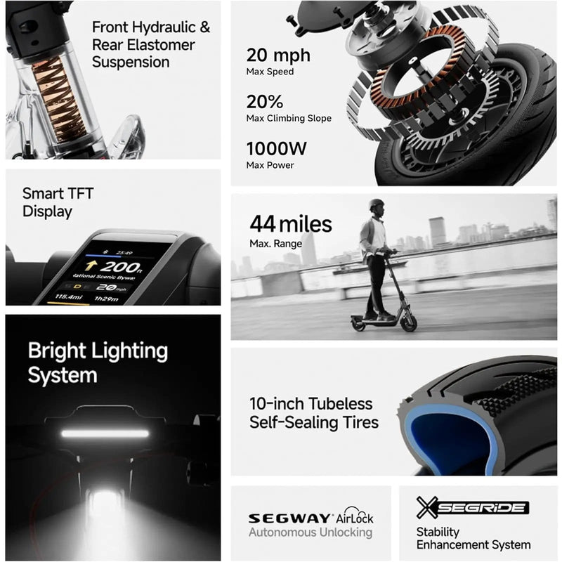 Kiwi eRide Kiwi eRide Segway F3 Electric Scooter Segway F3 Electric Scooter