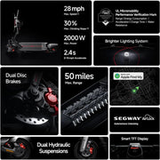 Kiwi eRide Kiwi eRide Segway F3 Pro Electric Scooter Segway F3 Pro Electric Scooter