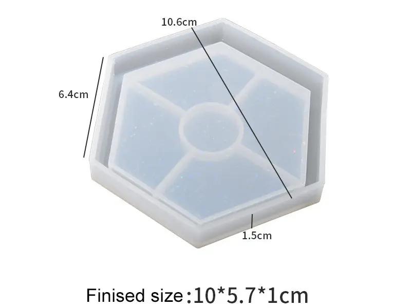 Holographics Coaster Moulds - Round/Square/Hexagonal by Resin Art NZ
