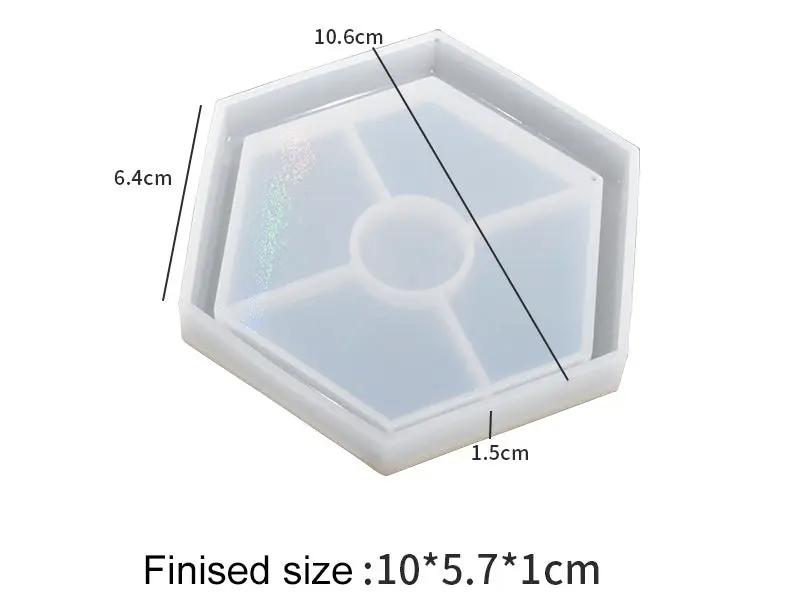 Holographics Coaster Moulds - Round/Square/Hexagonal by Resin Art NZ