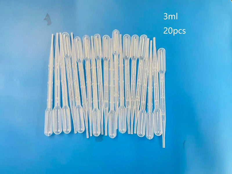 3ml Plastic Pipettes Droppers (20 Pcs) by Resin Art NZ