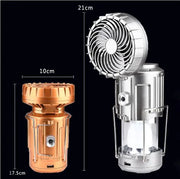 Solar Camping Lantern Fan - 2-in-1 Rechargeable LED Light with Cooling Fan by Mead's Supply & Equipment Outfitters limited