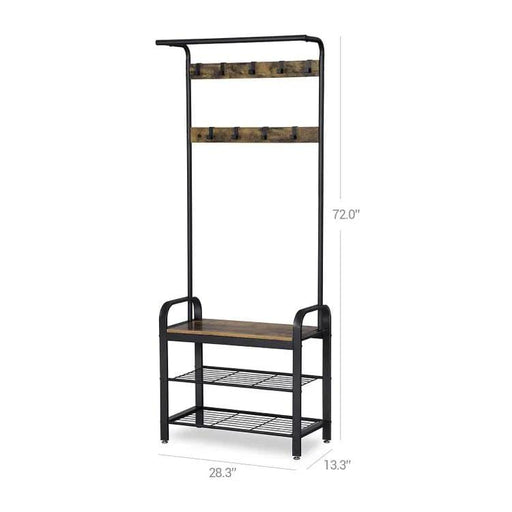 The Shopsite Home-living Vasagle Coat Rack Stand with Shoe Storage Bench Vasagle Coat Rack Stand with Shoe Storage Bench
