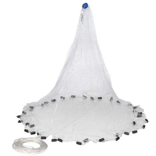 Action Fishing Nets American Cast Nets 9 FT Cast Net 1/2 inch White American Cast Nets 9FT Cast Net American Style White — Half Inch Mesh NZ