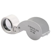 40X Portable Folding Magnifier Loupe - Illuminated Magnifier by NZ Diver