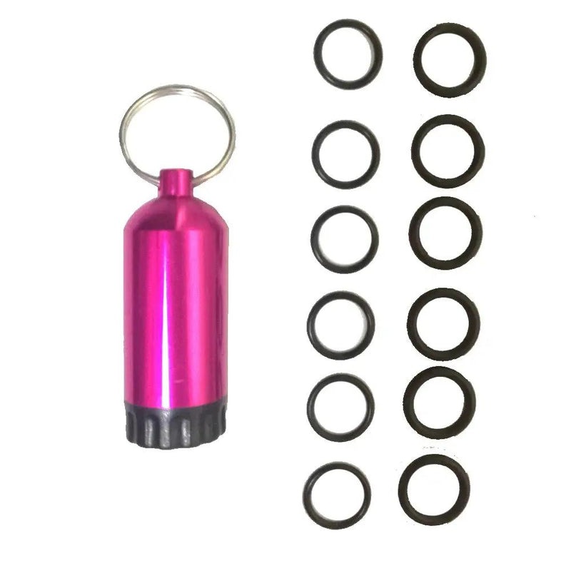 Spare O-Rings and Brass Pick Key Ring by NZ Diver