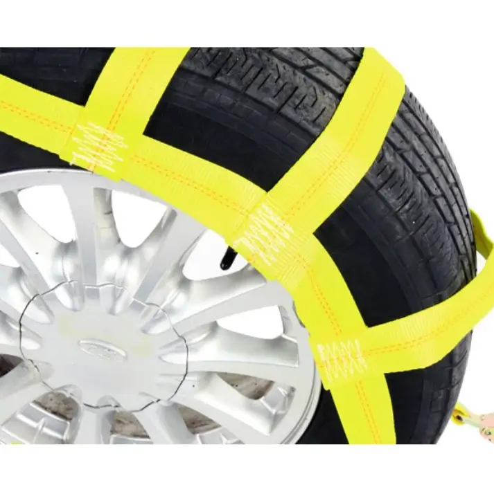 Tow Dolly Basket Straps with Flat Hook Car Dolly Straps Universal Fit Most 14"-17" Wheels by salelink.co.nz