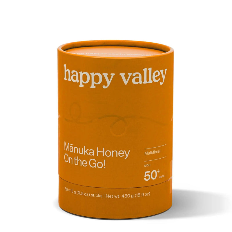 Honey Packets - On the Go Multifloral Manuka MGO 50+ Manuka Honey Sticks by Happy Valley Honey