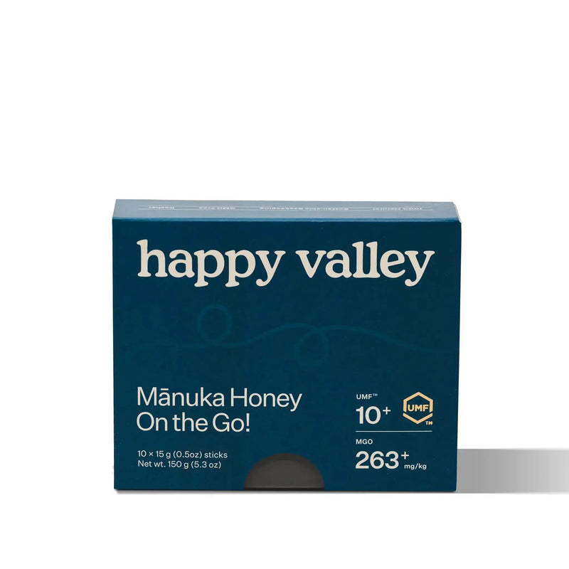 Mānuka Honey Packets - On the Go UMF 10+ Honey Sticks by Happy Valley Honey