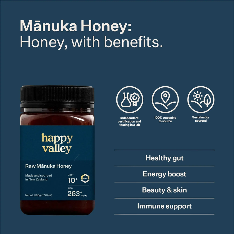 UMF® 10+ Manuka Honey by Happy Valley Honey