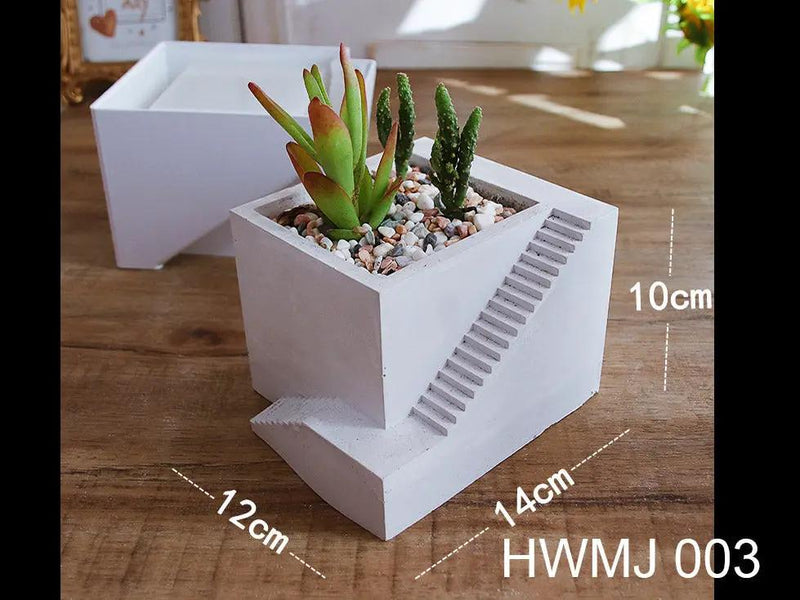 Epoxy Resin Pots Moulds for NON-TOXIC COMPOSITE RESIN Jesmonite, Aqua Resin, Bramblier and Cement by Resin Art NZ