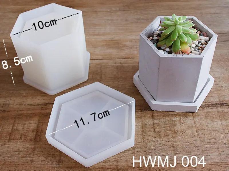 Epoxy Resin Pots Moulds for NON-TOXIC COMPOSITE RESIN Jesmonite, Aqua Resin, Bramblier and Cement by Resin Art NZ