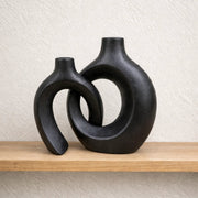 Frankly Cotton Sculptural Ceramic Vase Set by Nest & Stem Homewares