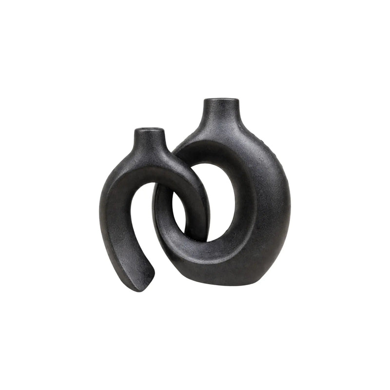 Frankly Cotton Sculptural Ceramic Vase Set by Nest & Stem Homewares