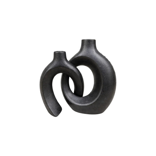 Frankly Cotton Sculptural Ceramic Vase Set by Nest & Stem Homewares