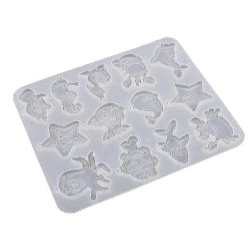 Resin Art NZ Moulds Ocean-Themed Resin Earring Pendant Silicone Moulds, Jellyfish, Seashell, Marine Animal Moulds Ocean-Themed Resin Earring Pendant Silicone Moulds, Jellyfish, Seas...