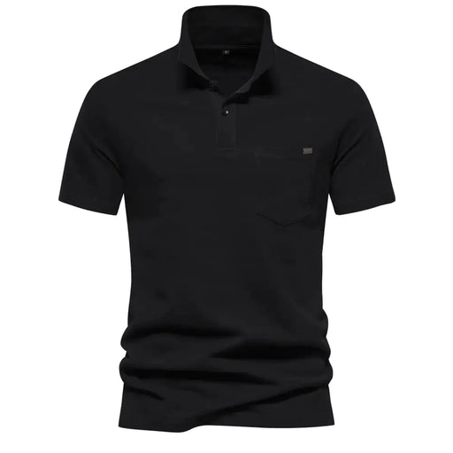 Men's 100% Cotton Polo Shirt - Classic Short Sleeve Polo with Pocket | Casual Summer Wear by Mead's Supply & Equipment Outfitters limited
