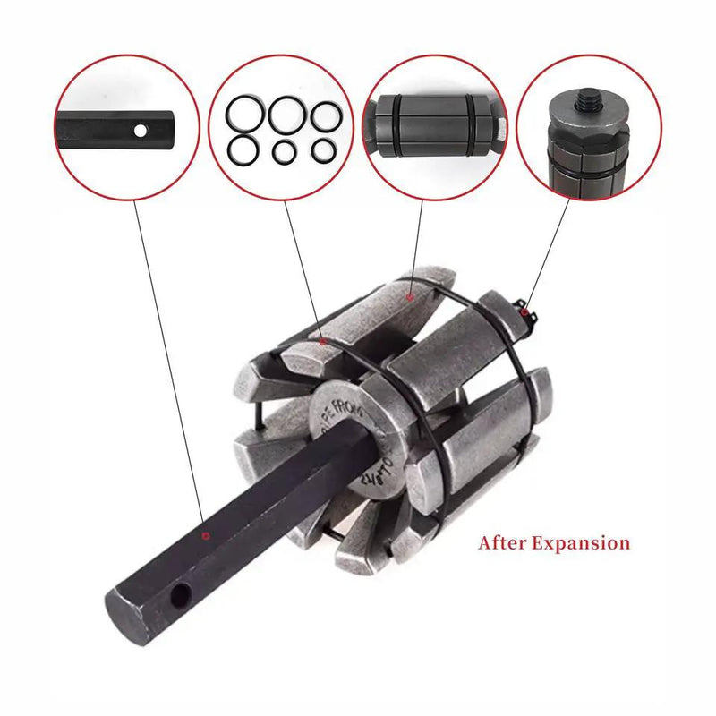 3pcs Muffler Exhaust Expander Tail Pipe Set Pipe Dent Remover Tool Kit by salelink.co.nz
