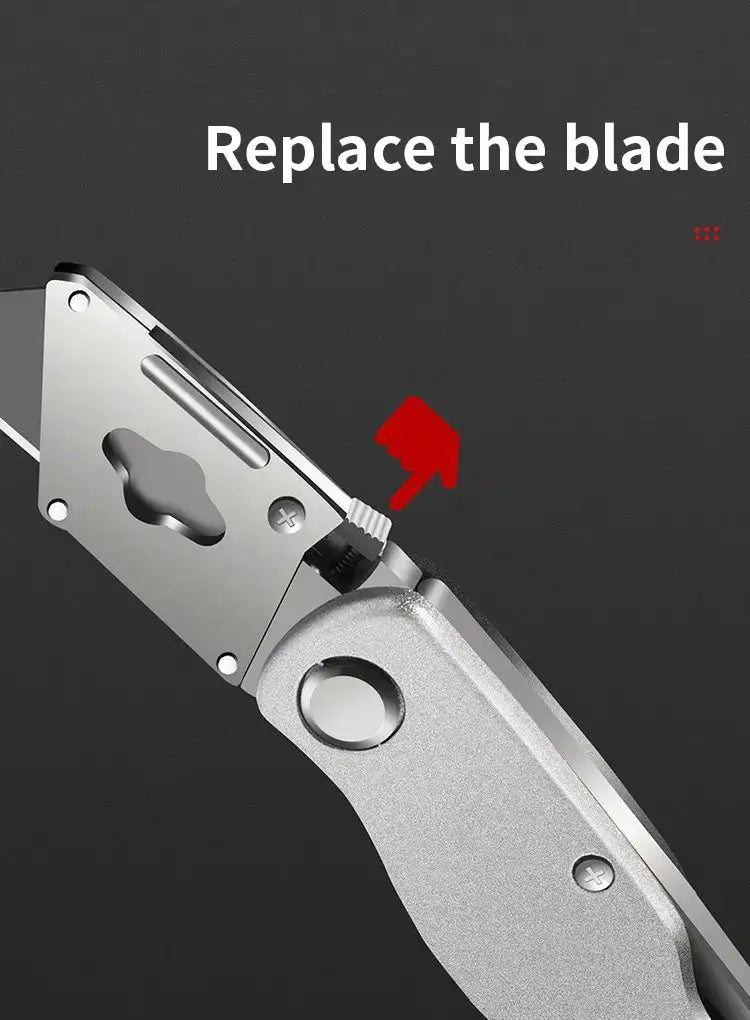 Heavy Duty All-Steel OUDISI Utility Knife for Electricians - SK5 Blade Aluminum Alloy Handle by Mead's Supply & Equipment Outfitters limited