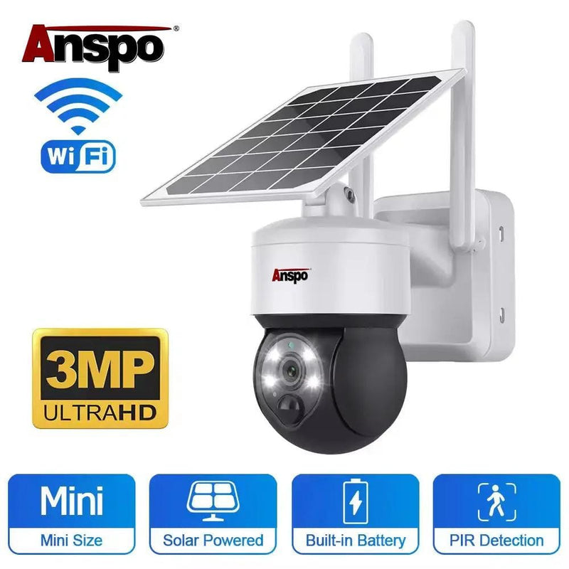 Kiwi Grab Kiwi Grab Anspo 4G SIM SOLAR security camera wireless free batteries and 64GB card White Anspo 4G SIM SOLAR security camera wireless free batteries and 64GB card White