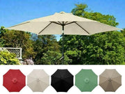 5 Colours 2.7M Parasol Replacement Cloth Round Garden Umbrella Cover For 8-Arm by dealonline.co.nz