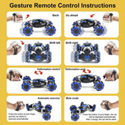 Stunt RC Car Gesture Sensing Remote Twisting Drift Vehicle Off-RoadTruck Toy by salelink.co.nz