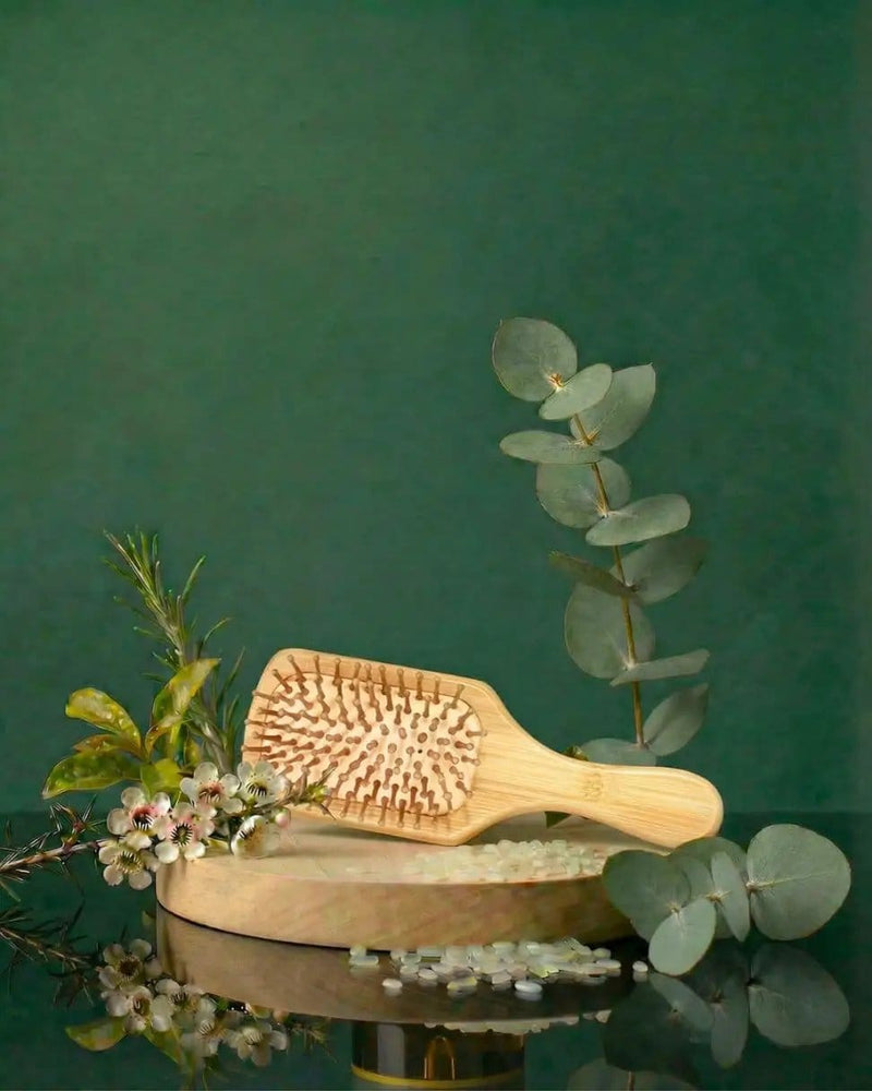 NaturalCare NaturalCare Bamboo Hair Brush Detangles And Massages Scalp Plastic Free NaturalCare Bamboo Hair Brush Detangles And Massages