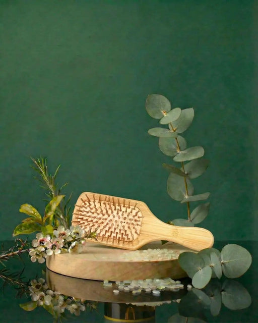 NaturalCare NaturalCare Bamboo Hair Brush Detangles And Massages Scalp Plastic Free NaturalCare Bamboo Hair Brush Detangles And Massages