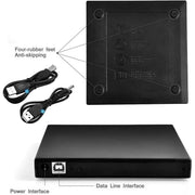 USB External CD DVD ROM Writer Burner Player Drive PC Laptop for Windows Mac by salelink.co.nz