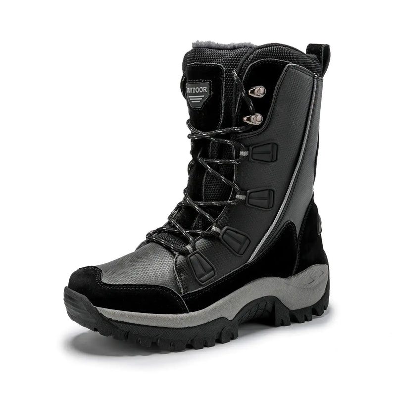 Women's Fleece-Lined Snow Boots - Warm Leather Winter Boots for Outdoor Activities by Mead's Supply & Equipment Outfitters limited