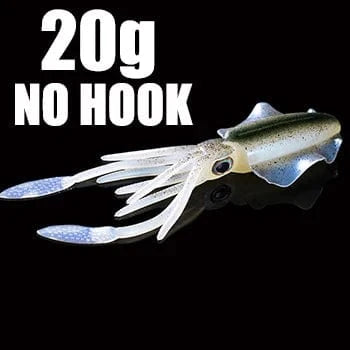 SUNMILE Fishing Soft Squid Lure 20g/60g/80g/100g/120g/150g Luminous/UV Squid Jig Fishing Lures For Sea Fishing Wobbler Bait - Action Outdoors Kiwi